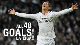 GOALS  Watch all 48 of Cristiano Ronaldos 201415 La Liga goals [upl. by Anizor603]