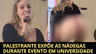 Palestra “educando com o c” tem rebolado com nádegas de fora na UFMA [upl. by Enimsaj734]