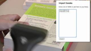 Using a barcode scanner with Google Book Search [upl. by Broddy]