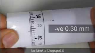 Micrometer Negative Zero Error Paper Model [upl. by Mcdougall708]