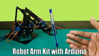 How to assemble and control a 4 DOF robot mechanical arm kit with Arduino  Step by step [upl. by Daveta]