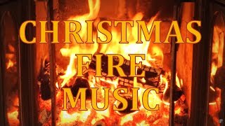 Fireplace  crackling logs for Christmas  Best Christmas Songs 1 hour [upl. by Sucam]