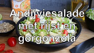 Andijviesalade met rijst en gorgonzola [upl. by Navanod]