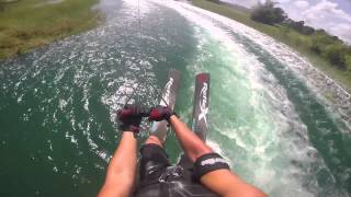 GoPro Waterski Jump at Sunset lakes [upl. by Eisenberg]