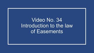 ProfDale Property Video 34  Introduction to Easements [upl. by Heidt]