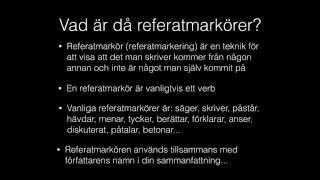 Referatteknik med Fröken JE [upl. by Reywas]