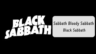 Sabbath Bloody Sabbath [upl. by Yecniuq]