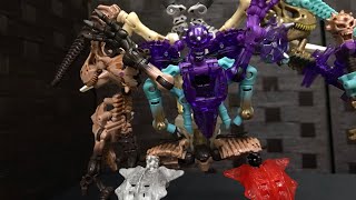 Transformers Fossilizer Combiner Inspired by Lumaken Stopmotion [upl. by Neerom962]