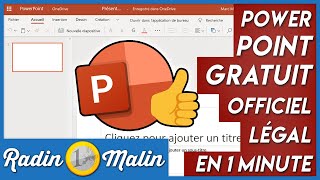 Comment avoir Microsoft PowerPoint gratuit officiel et légal en 1 minute  ⏰ [upl. by Eikcaj430]