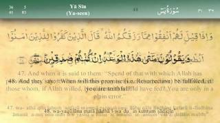 036 Surah Ya Seen by Mishary Al Afasy iRecite [upl. by Steele858]