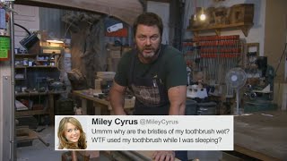 Nick Offerman Reads Tweets From Young Female Celebrities Vol 3  CONAN on TBS [upl. by Aivatnuahs266]