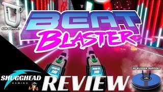 Beat Blaster PSVR Review Beat Saber with Guns  PS4 Pro Gameplay Footage [upl. by Anoyi]