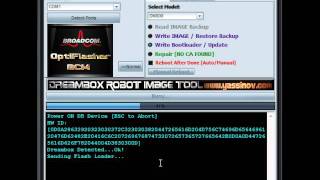 Dreambox OptiFlasher Writing Bootloader Operation in Advanced Mode1 [upl. by Ehtiaf542]