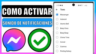 🔴Como activar el sonido de messenger en mi celular [upl. by Alwitt]