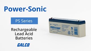 PowerSonics PS Series Rechargeable Lead Acid Batteries [upl. by Irmgard]