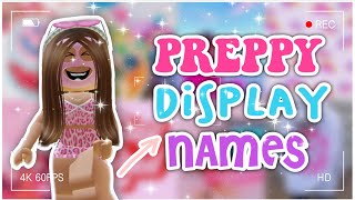 10 Preppy display names FOR ROBLOX [upl. by Alverson]