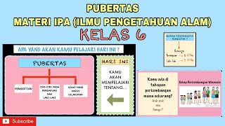 Pubertas  Pertumbuhan amp Perkembangan Manusia  IPA Kelas 6  Tema 6 dan 7  Semester 2 [upl. by Kwon883]