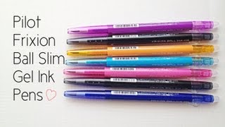 Jetpens Pilot Frixion Ball Slim Gel Ink Pens amp Test in my Filofax [upl. by Silenay]