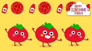 Vegetable Song for Kids  Tomato Potato Color Song [upl. by Rubinstein]