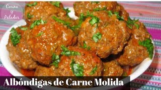 COMO HACER ALBONDIGAS DE CARNE MOLIDA PASO A PASO [upl. by Foss]