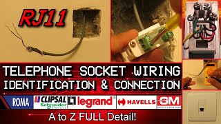 How to Connect RJ11 Telephone Socket  Any brand [upl. by Obe]