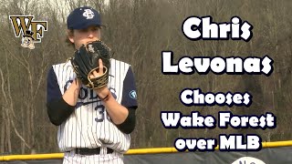 Chris Levonas  CBA Pitcher  Chooses Wake Forest over MLBs Milwaukee Brewers [upl. by Lavinia]