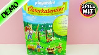 PLAYMOBIL OSTERKALENDER Deutsch  Osterhasenkinder und Osterhasen Papa bemalen Eier  Spiel mit mir [upl. by Anoet]