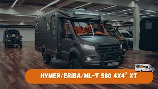 Mercedes Benz Hymer MLt 580 4x4 Custom made orange leather [upl. by Desiri]