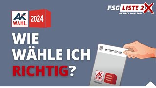 Wie wähle ich Richtig  FSG Tirol Liste 2 bei der AK Wahl 2024 [upl. by Aicerg]