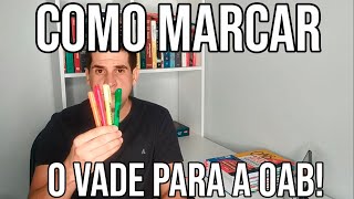 COMO MARCAR O VADE MECUM PARA A SEGUNDA FASE DA OAB EM DIREITO PENAL [upl. by Alduino]