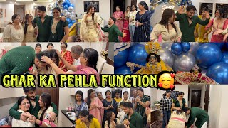 Ghar ka Pehla Function🥰 vlog vihaannjasleen jahaann rokafied [upl. by Davidde]