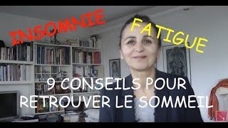 9 ASTUCES contre lINSOMNIE et pour retrouver le sommeil [upl. by Ahsatin]