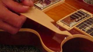 How to install a pick guard onto a Les Paul [upl. by Nael777]