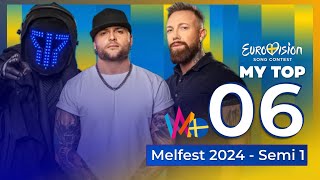 🇸🇪 Melodifestivalen 2024  Semi Final 1  My Top 6 Sweden Eurovision 2024 [upl. by Atal]