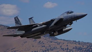 Sentry Eagle 2017  F15s 194th Fighter Squadron Fresno ANG [upl. by Yrret]