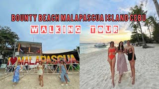 Walking Tour  Beachfront Resorts at Bounty Beach Malapascua Island Cebu  Señorita Melbae [upl. by Peony817]