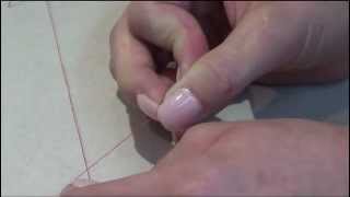 1 How to thread a needle and tie a knot [upl. by Aihsitan]