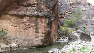 The Narrows trail at Zion National Park [upl. by Kimberli]