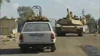 US tank crushes Iraqi civilians car [upl. by Euf]