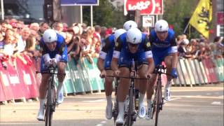 Eneco Tour Samenvatting ploegentijdrit  Highlights team time trial [upl. by Nahtanod]