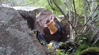 Backhand smash  Kullaberg boulder [upl. by Hepsiba]