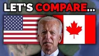 Let’s Compare the USA to Canada 🇺🇸 🇨🇦 [upl. by Felicle328]