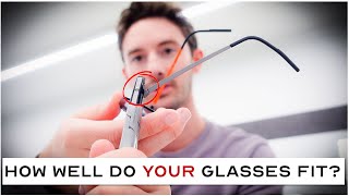 How to Adjust your Frames in 5 STEPS  For a PERFECT Glasses Fit [upl. by Aicilas]