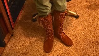 Minnetonka Knee High Moccasin Boots  Product Video ver 1 [upl. by Lindy]