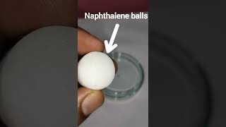 Naphthalene balls Vs Silver Fish Sublimation Magical transformation of naphthalene balls into gas [upl. by Dlareg]