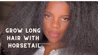 Grow Long Hair Fast with Horsetail  Herbal Tea for longer healthier hair  Natural Hair Tea [upl. by Ruelu]