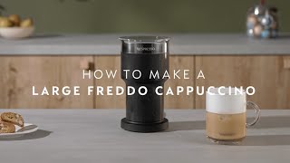 Nespresso Aeroccino XL  How to make a large Freddo Cappuccino [upl. by Beyer646]