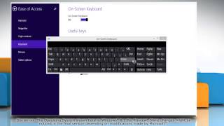 How to use Numeric key pad in OnScreen Keyboard on Windows® 81 [upl. by Ameerak64]