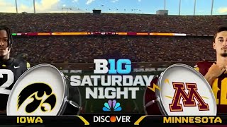 Iowa vs Minnesota CFB On NBC IntroTheme  2024 College Football [upl. by Kanor461]