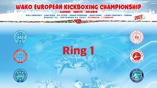 Ring 1 Thursday Afternoon WAKO European Championships 2023 [upl. by Berg]